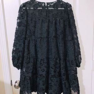 Black baby doll dress